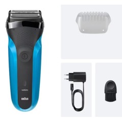 Braun Series 3 310s Electric Shaver - Black & Blue | Sleek, Efficient, and Perfect for a Smooth Shave!